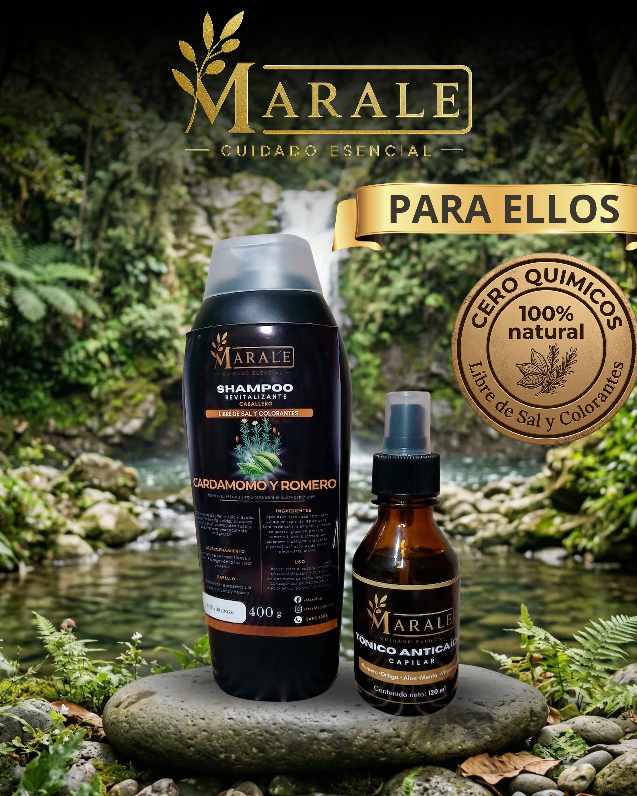Shampoo Albahaca y Menta